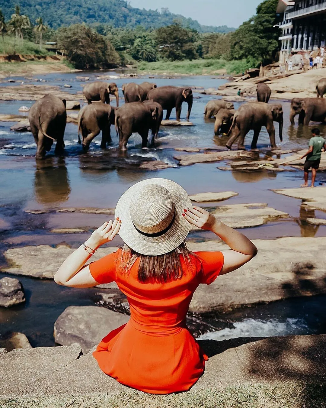 Girl Enjoying Wild Life