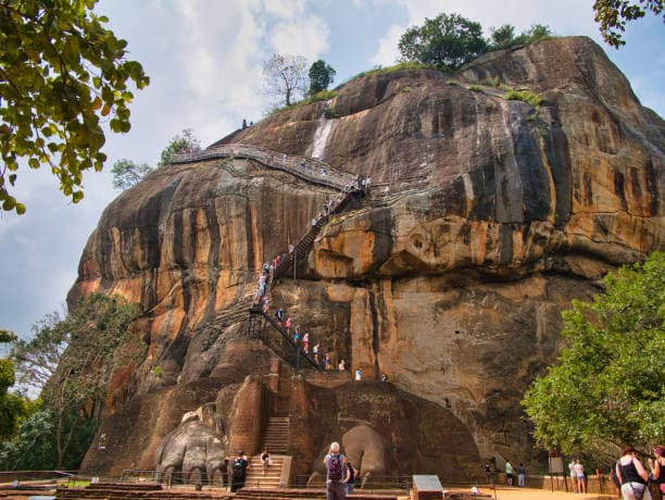 Aerial view of Sigiriya Rock